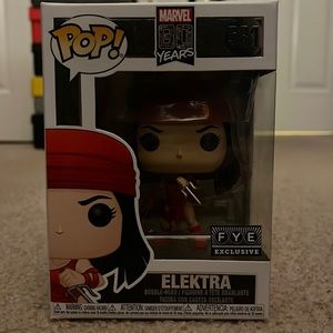 Used Funko Pop! Marvel 80 Years Elektra FYE Exclusive (581) Bobble-head Figure